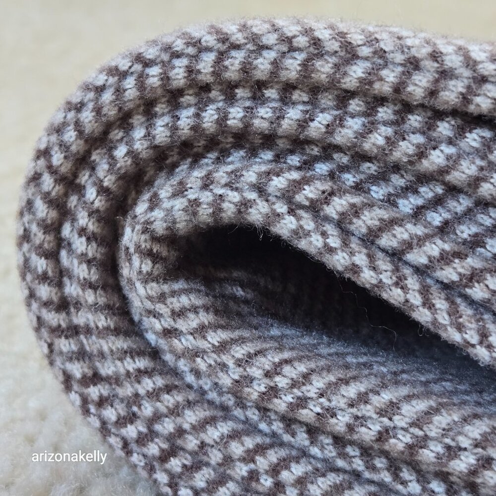 NWOT Tan Wool Herringbone Tailored/Structured Scarf Menswear Haberdashery - Picture 5 of 14